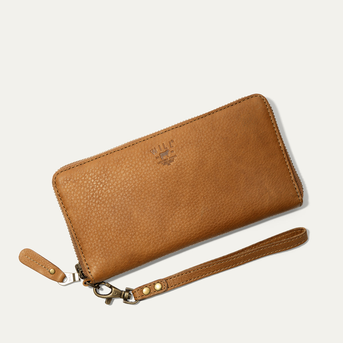 ZIP AROUND CLUTCH TAN Will Leather Goods