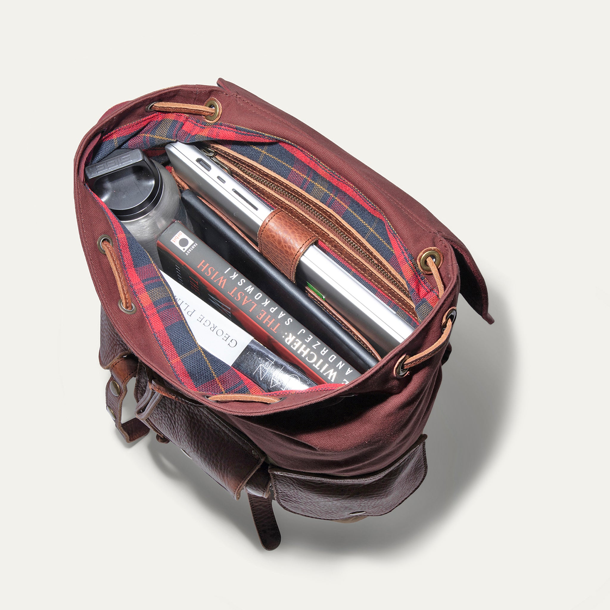 Lennon Canvas & Leather Backpack Will Leather Goods