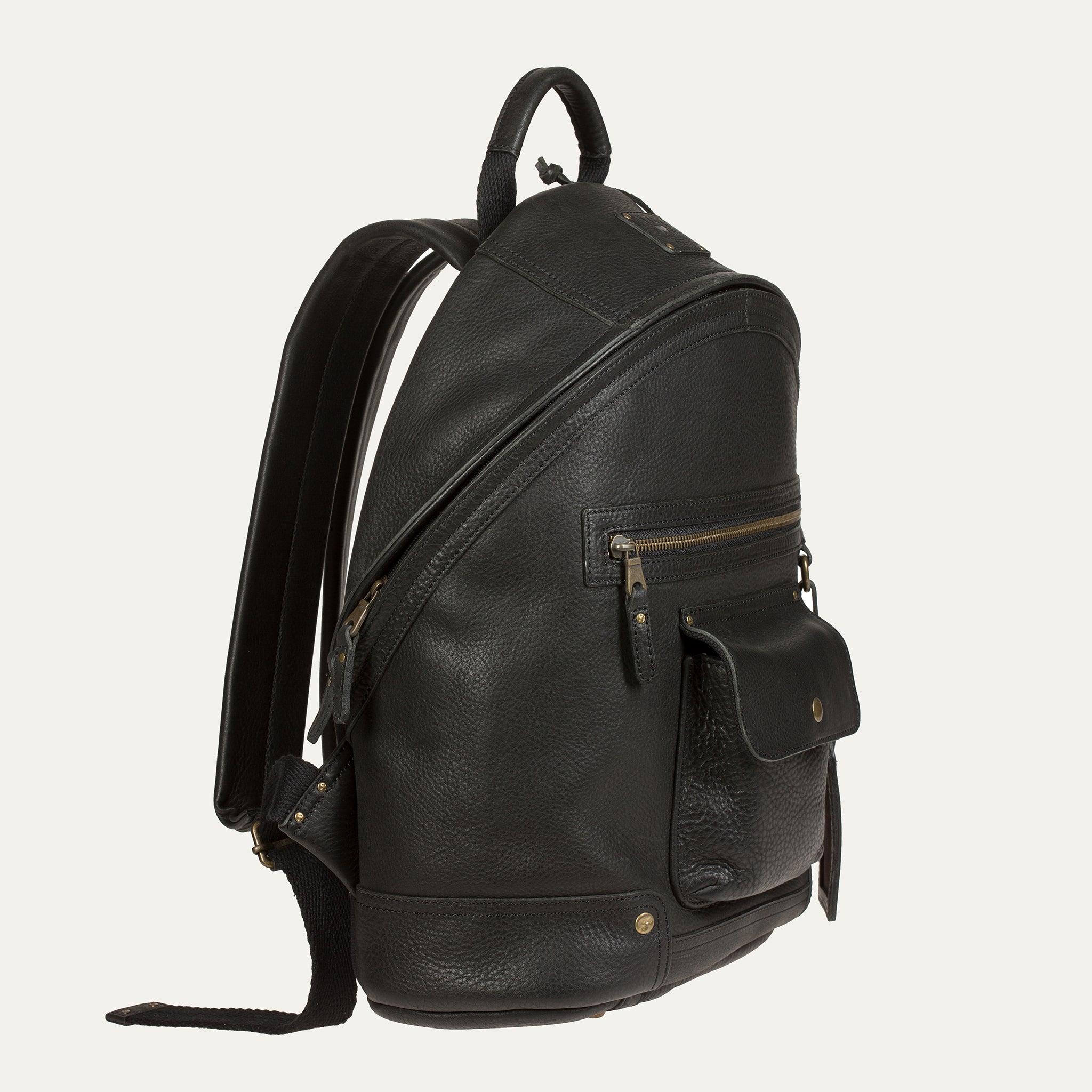 SILAS LEATHER BACKPACK BLACK – Will Leather Goods
