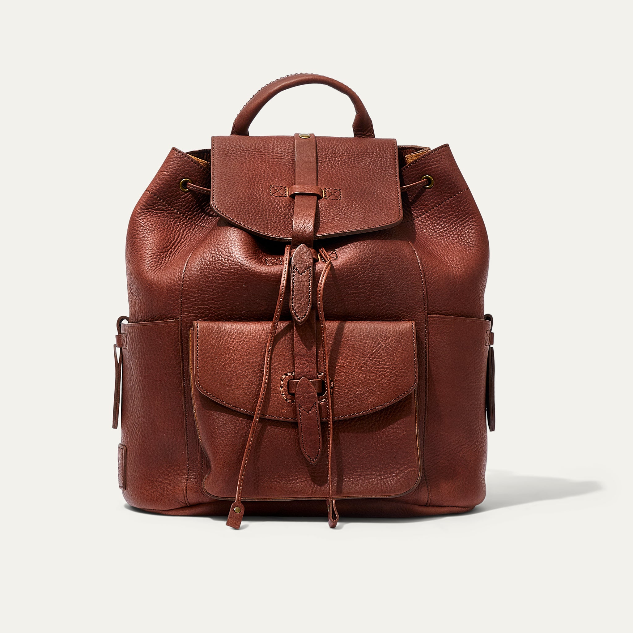 RAINIER LEATHER BACKPACK BROWN – Will Leather Goods
