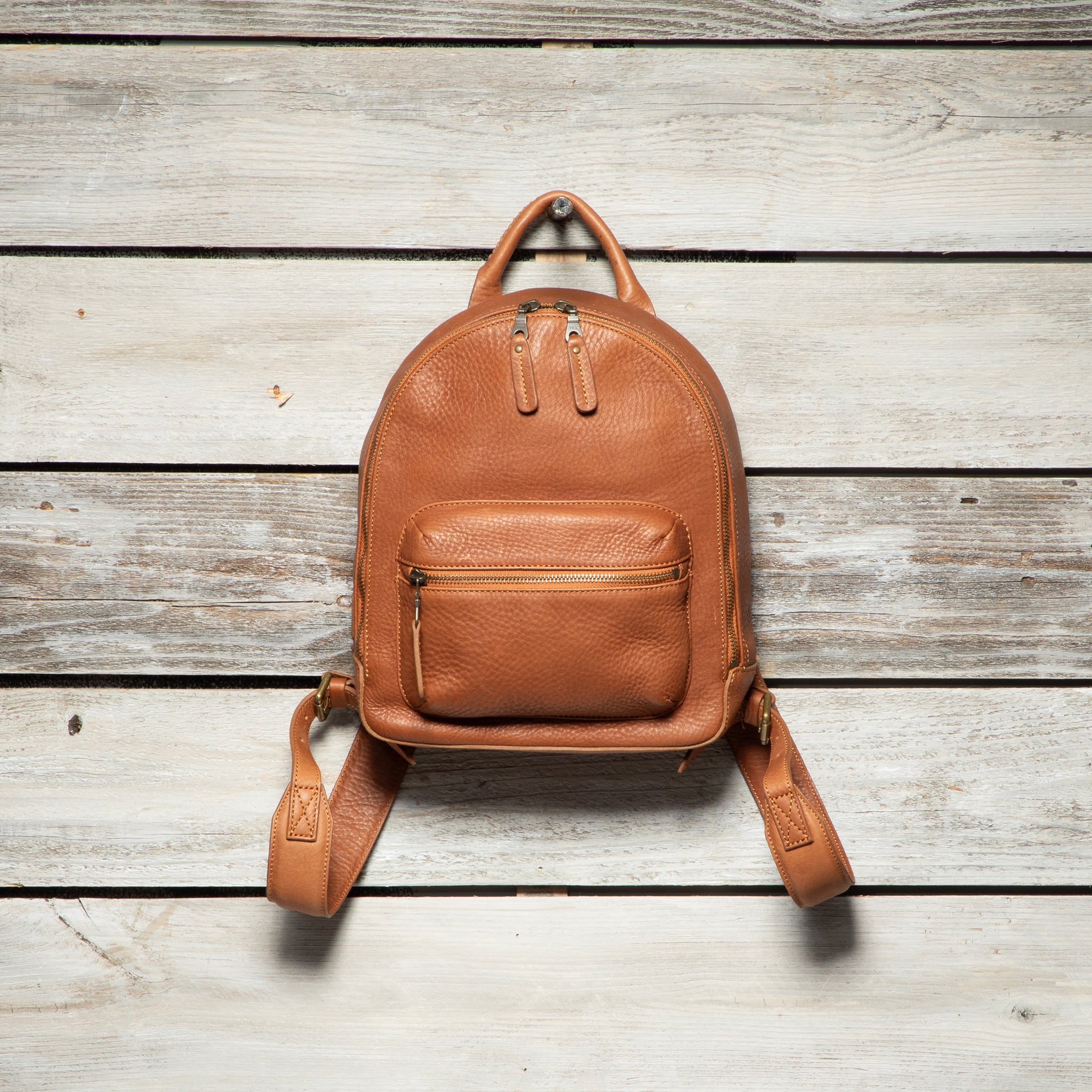 Tan Brown Rico Travel Backpack - Fizza