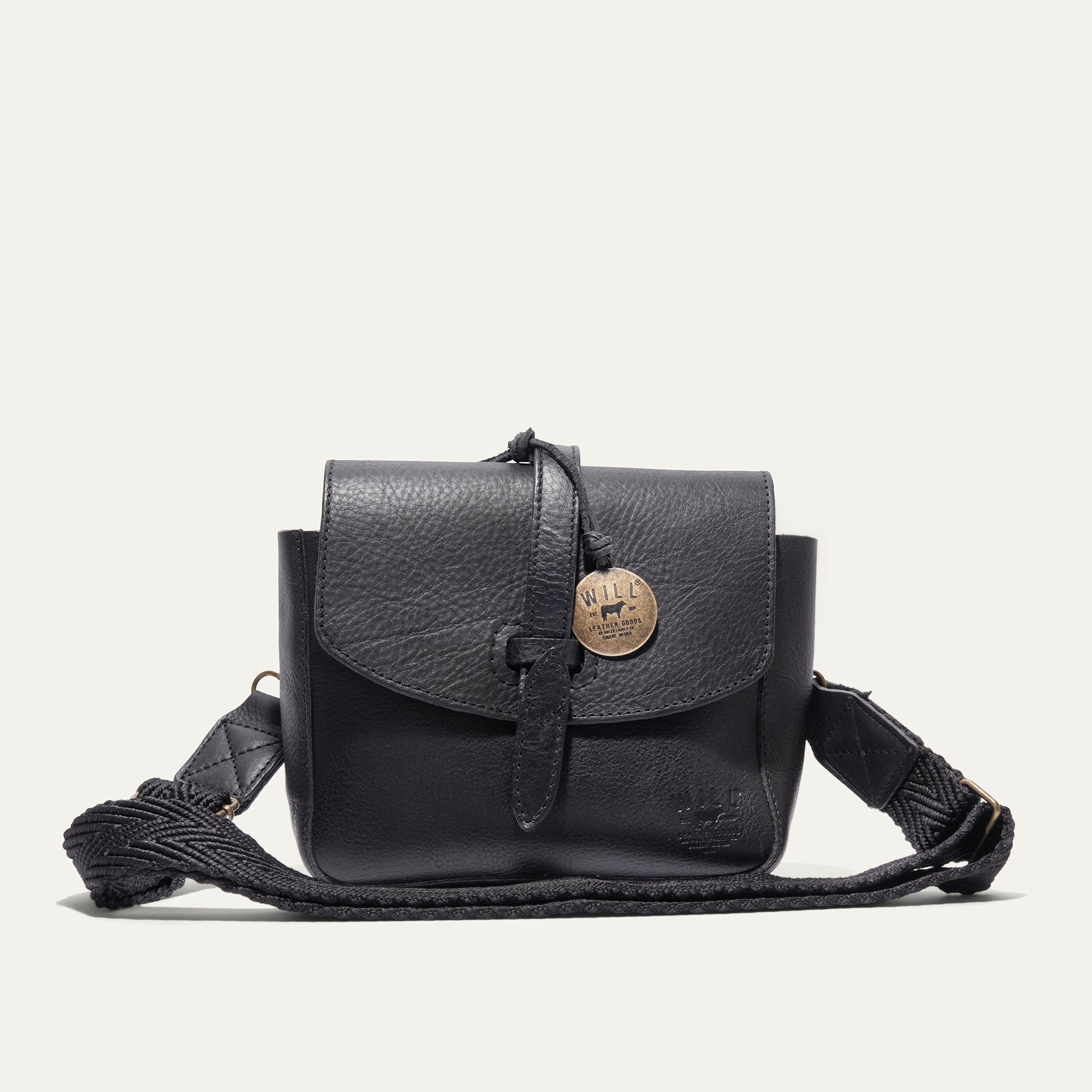Tobacco and Black Bison Leather On The Road Convertible Hip, Crossbody,  Belt Bag - Handcrafted Convertible Leather Backpacks and Purses for Daily  or
